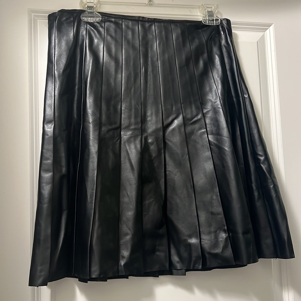 Joe Fresh Faux Leather A-Line Skirt